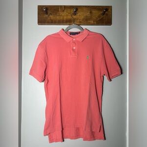 Polo Ralph Lauren Neon Peach Short Sleeve Polo, L
